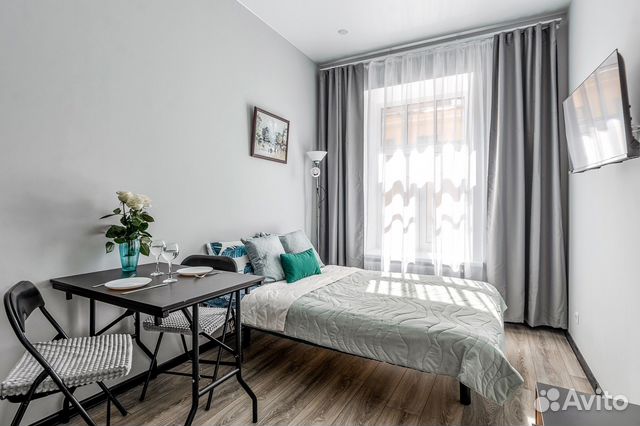 

Квартира-студия, 15 м², 2 кровати