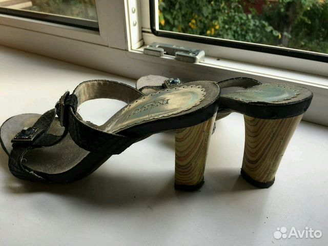Босоножки кожзам р.37 каблук 5-6 см Босоножки кожзам р.37 каблук 5-6 см