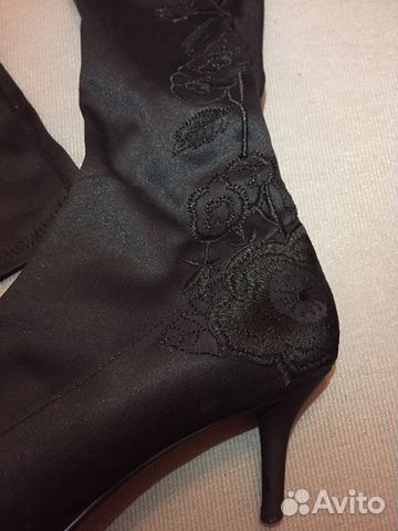 Сапоги чулки чёрные размер 39 Сапоги чулки чёрные размер 39