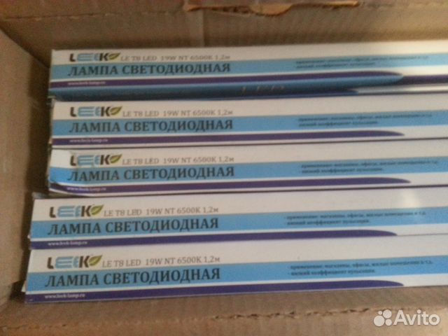 Светодиодные лампы (10шт.) Leek Т8/1200 19W 6000К
