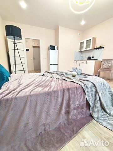 

Квартира-студия, 28 м², 1 кровать