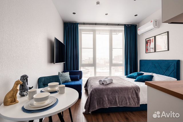 

Квартира-студия, 24 м², 2 кровати