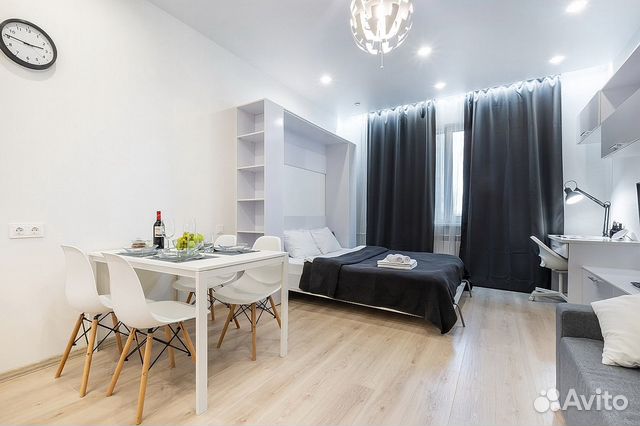 

Квартира-студия, 35 м², 2 кровати