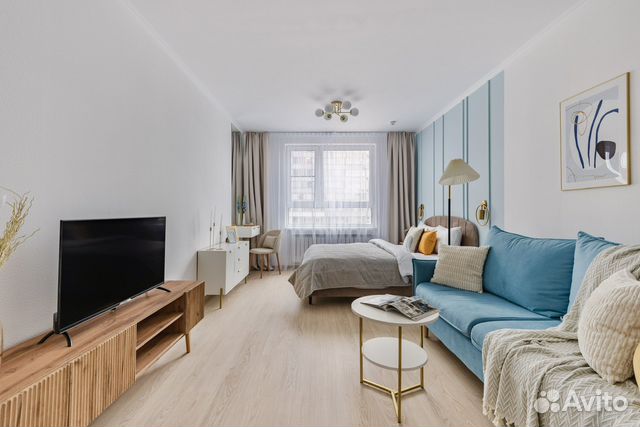 

1-к. квартира, 45 м², 2 кровати