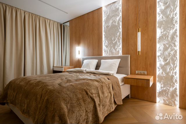 

1-к. квартира, 44 м², 2 кровати