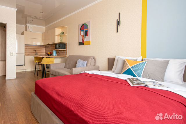 

Квартира-студия, 32 м², 2 кровати