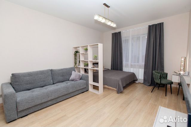 

1-к. квартира, 44 м², 2 кровати