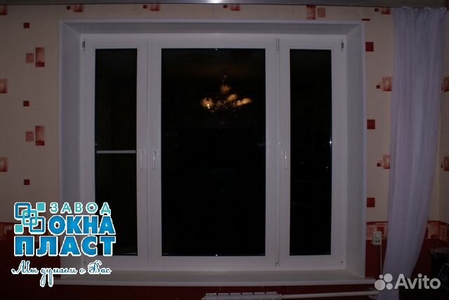 Окно готовое 3х камерное с москитной сеткой Окно готовое 3х камерное с москитной сеткой