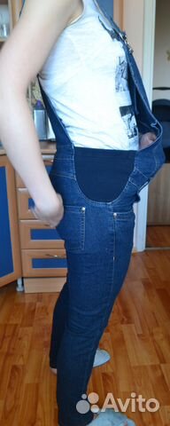 Джинсовый комбинезон для беременных