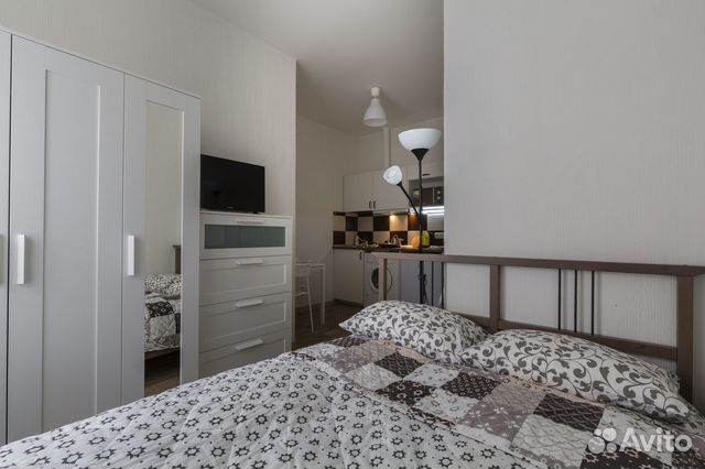 

Квартира-студия в апарт-отеле, 25 м², 2 кровати