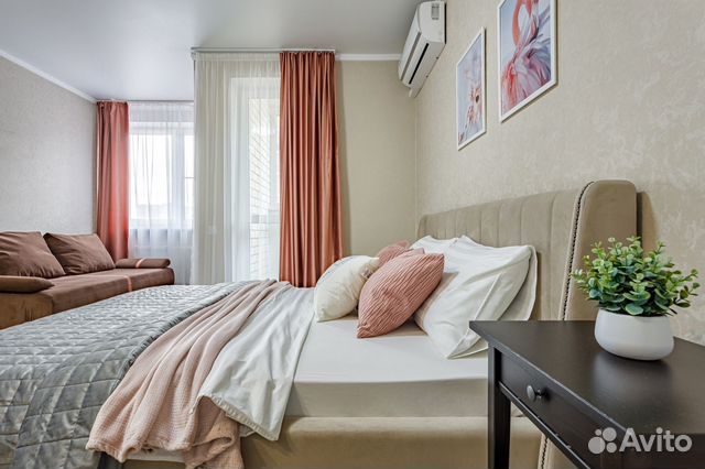

Квартира-студия, 32 м², 2 кровати