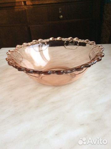 Цветное стекло салатник СССР Цветное стекло салатник СССР