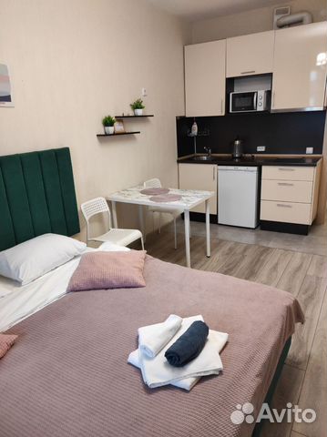 

Квартира-студия, 28 м², 3 кровати