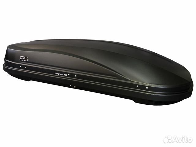 Автобокс Евродеталь Магнум 390 черный карбон чехол