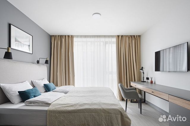 

Квартира-студия, 30 м², 2 кровати