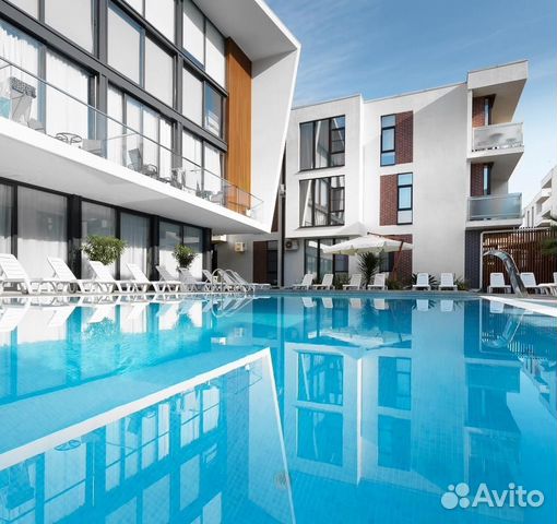 

Квартира-студия, 40 м², 2 кровати