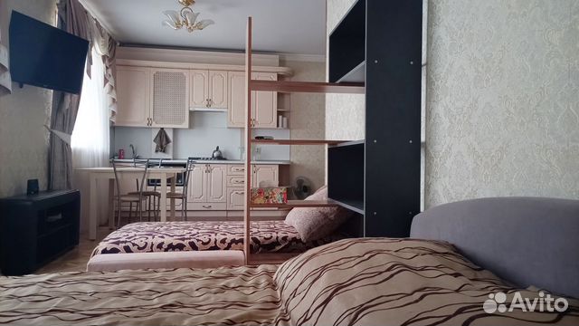 

Квартира-студия, 33 м², 2 кровати