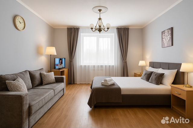 

1-к. квартира, 40 м², 2 кровати