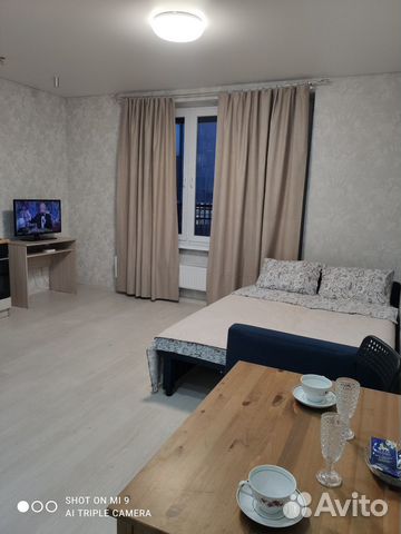 

Квартира-студия, 30 м², 1 кровать