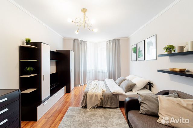 

1-к. квартира, 42 м², 2 кровати