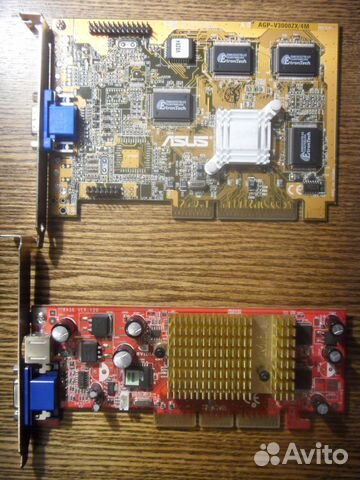 Видеокарты AGP, в ассортименте