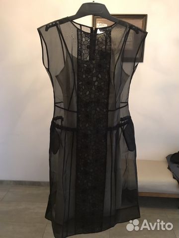 Платье женское чёрное шёлк