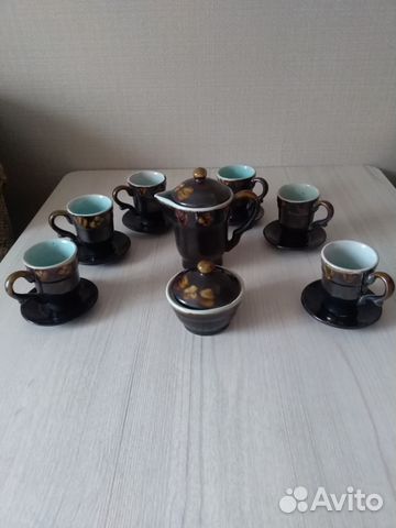 Кофейный сервиз глиняный