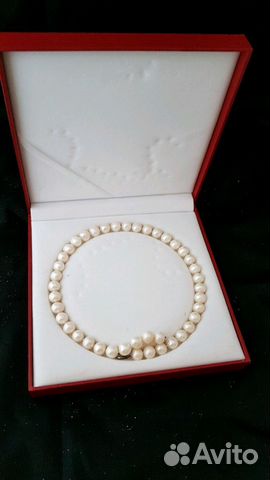 Жемчужное ожерелье из крупного жемчуга Жемчужное ожерелье из крупного жемчуга