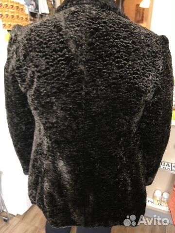 Шуба искусственный мех под каракуль