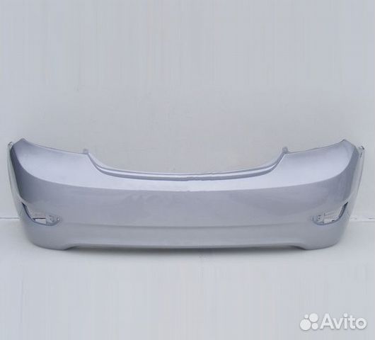 Бампер задний Hyundai Solaris 2010-2014 серебро Бампер задний Hyundai Solaris 2010-2014 серебро