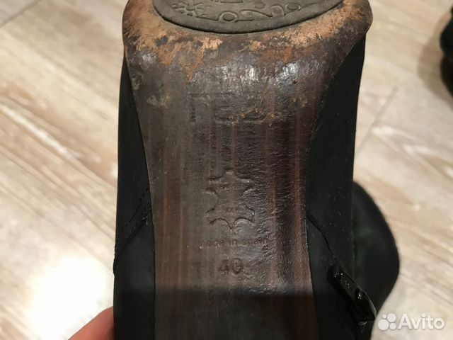 Cапоги -весна каблук-б/у