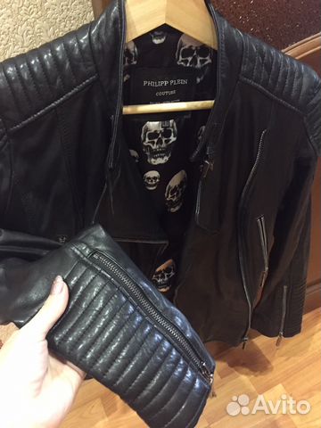 Кожаная куртка Philipp Plein