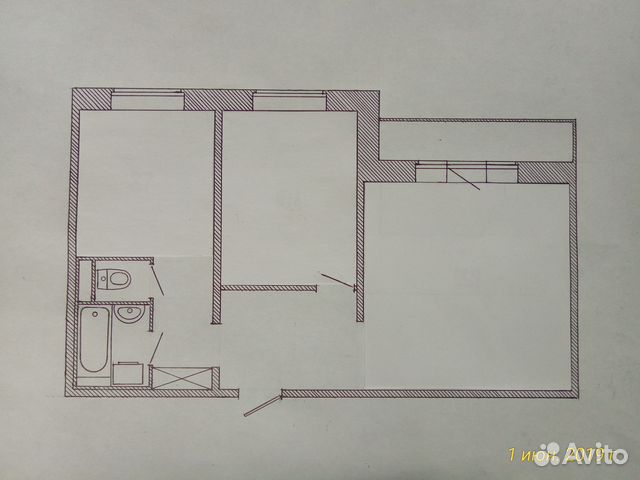 2-к квартира, 52.5 м², 9/9 эт.