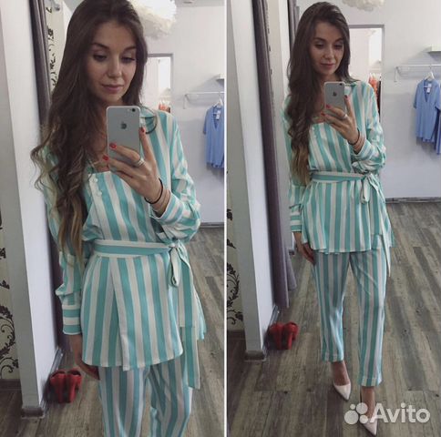 Костюм блуза+брюки