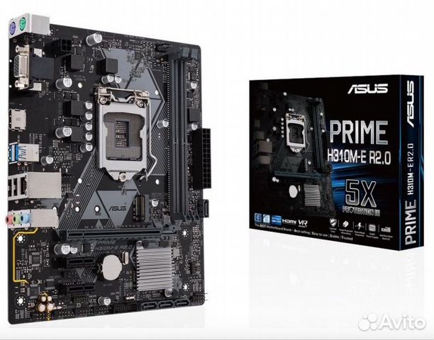 Материнская плата asus prime H310M-E LGA1151, H310