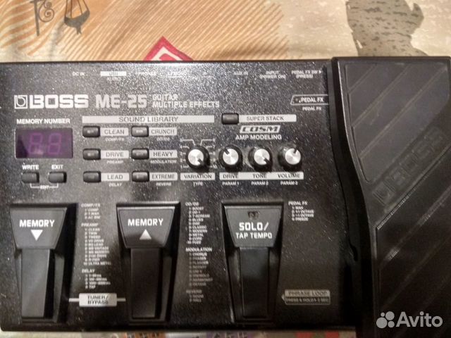 Гитарный процессор педаль boss ME-25