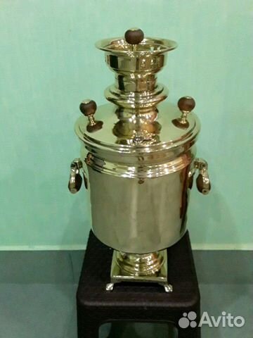 Самовар угольный на дровах с медалями 5л Баташев