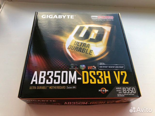 Новая материнская плата gigabyte GA-AB350M
