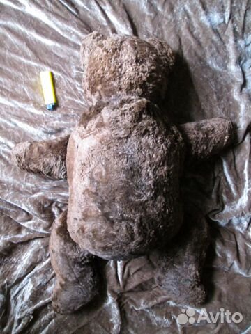 Старенький мишка Плюш Опилки СССР 50 см