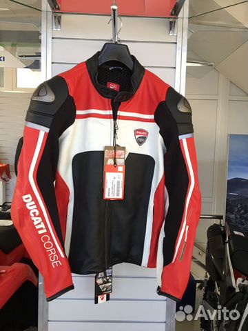 Кожаная Мотокуртка Ducati Corse Кожаная Мотокуртка Ducati Corse