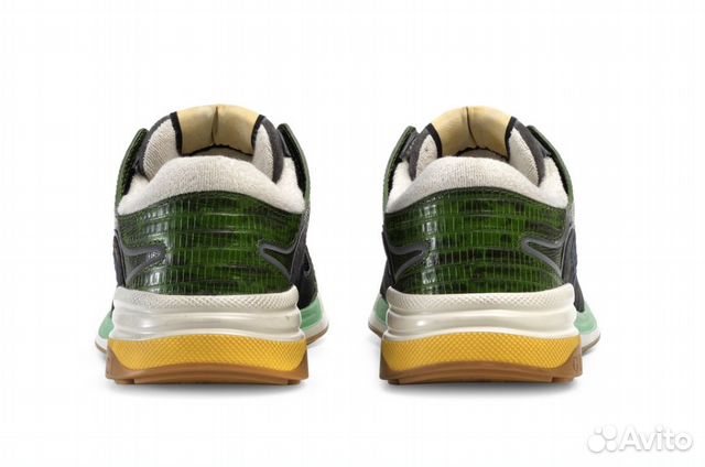 Gucci UltraPace Mixed-Material Sneaker Green Gucci UltraPace Mixed-Material Sneaker Green