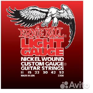 84872303366  Ernie Ball 2208 струны для эл.гитары Nickel Wound 