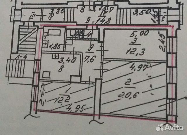 Комната 12.2 м² в 3-к, 1/2 эт.