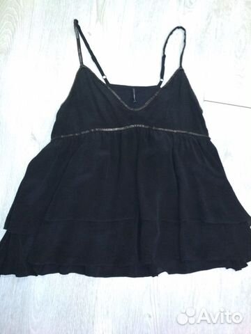 Топ черный NAF NAF, размер 42-44 Топ черный NAF NAF, размер 42-44