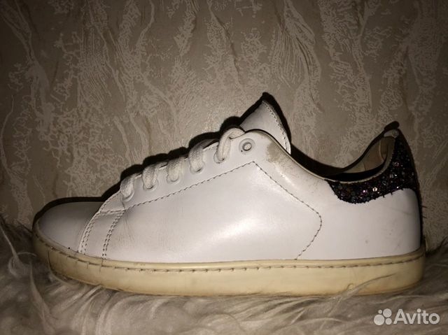 Кожаные кеды кроссовки maje Кожаные кеды кроссовки maje