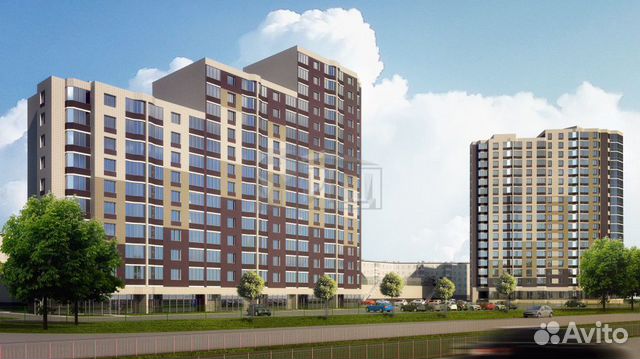 2-к квартира, 61.8 м², 15/16 эт.