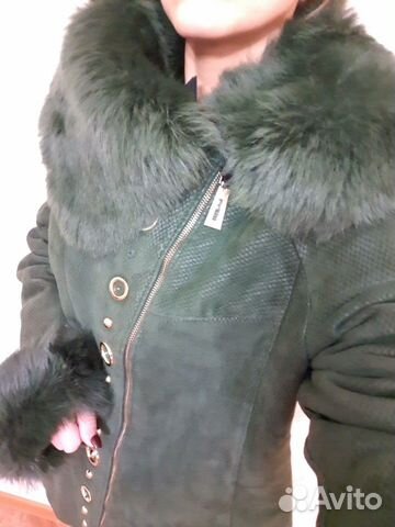 Новая Дубленка с воротником