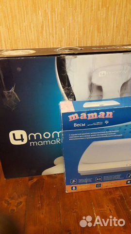 4 moms(кресло-качалка мамаРу) +весы детские