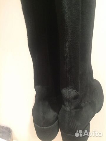 Сапоги ботфорты замшевые Hogl