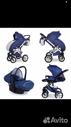 Детская коляска Caretto Riviera Vintage S F 3 в 1
